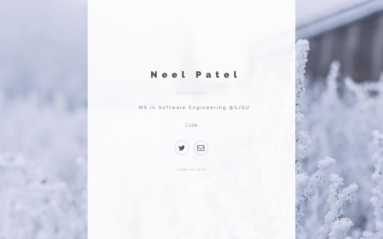 Carrd profile picture for @neel